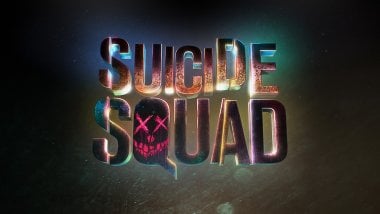 Suicide Squad Title with Lights Wallpaper