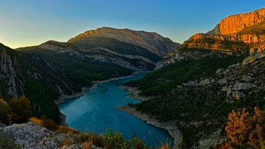 Rio Congost in the mountain ranges of Spain Wallpaper