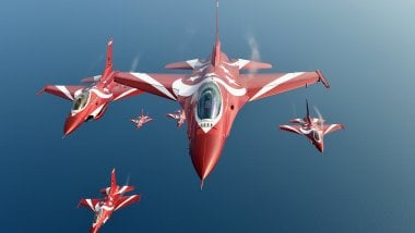 General Dynamics F16 Fighting Falcon Jet Fighter Fondo de pantalla