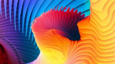 Colored spirals Wallpaper