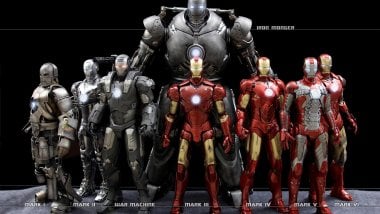 Versiones de Armadura de Iron Man Fondo de pantalla
