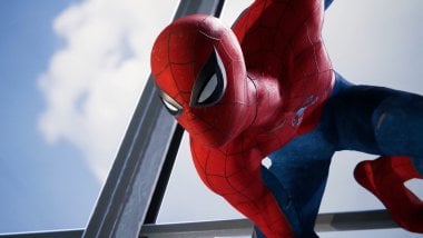 Spider-Man PS4 observando Fondo de pantalla