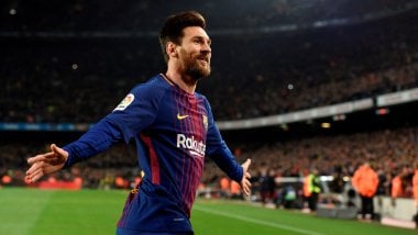 Lionel Messi con el Barcelona Fondo de pantalla