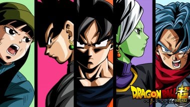 Dragon Ball Super, Mai, Black Goku, Goku, Zamasu y Future Trunks Saga Fondo de pantalla