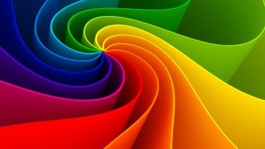 3d spirals of colors Wallpaper