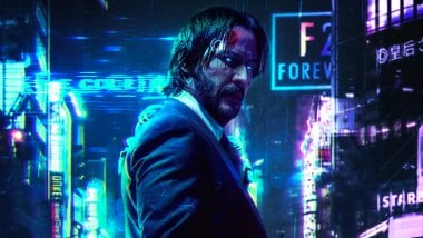 Cyberpunk John Wick Keanu Reeves FanArt Fondo de pantalla
