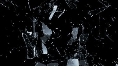 broken glass explosion shattered black background Wallpaper