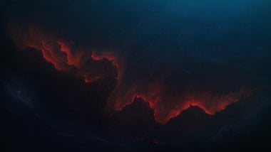 Espacio Nebulosa roja Fondo de pantalla
