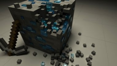 Minecraft 3D Cube Wallpaper