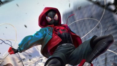 Miles Morales in Spider-Man Into the Spider-Verse Wallpaper