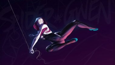 Spider  Gwen Stacy in Spider-Man: Into the Spider-Verse Wallpaper