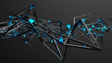 3D Abstract Structure Wallpaper