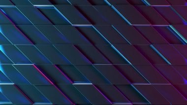 Neon Lighting Rectangles 3D Wallpaper