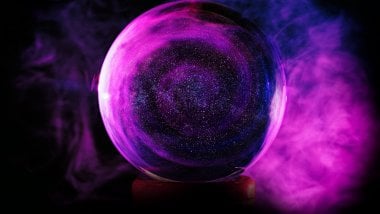 Esfera de cristal rosa Fondo de pantalla