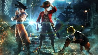 Goku, Monkey D. Luffy and Naruto in Jump Force Wallpaper