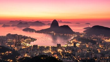 Amanecer en Rio de Janeiro Fondo de pantalla