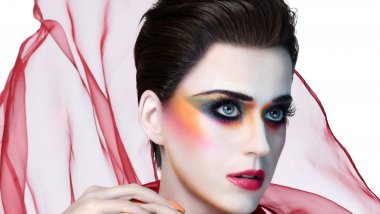 Katy Perry with makeup Wallpaper