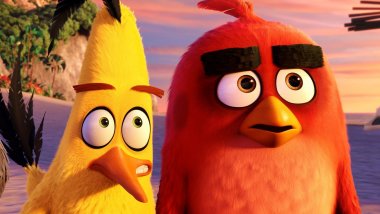 Red y Chuck en Angry Birds Fondo de pantalla