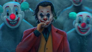 Joker con cigarro Fanart Fondo de pantalla
