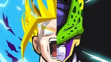Goku and Cell from Dragon Ball Wallpaper