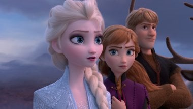 Elsa, Anna and Kristoff from Frozen 2 Wallpaper