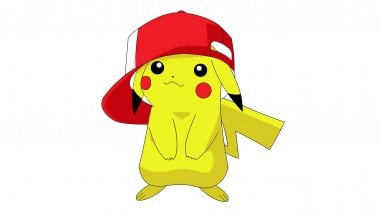 Pikachu with cap Wallpaper