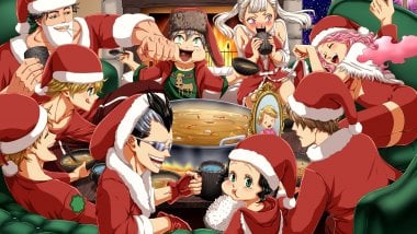 Characters from Black Clover Christmas Wallpaper
