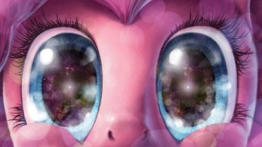 Los ojos de un pony emocionado Fondo de pantalla