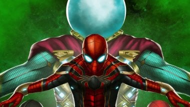 El hombre araña contra Mysterio Fanart Fondo de pantalla