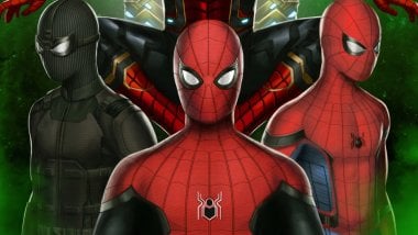 Trajes de Spiderman Lejos de casa Fondo de pantalla
