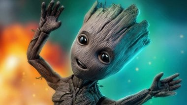 Baby Groot de Guardianes de la Galaxia Fondo de pantalla