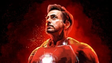 Robert Downey Jr como Iron Man Fanart Fondo de pantalla