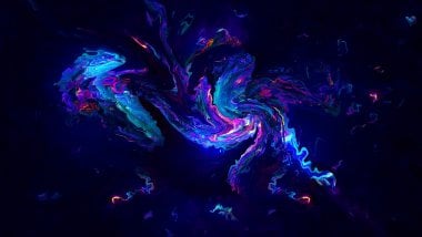 Abstract neon painting Wallpaper