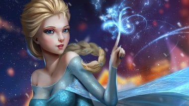 Fanart de Elsa de Frozen Fondo de pantalla