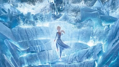 Elsa in Ice Castle Wallpaper