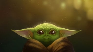 Baby Yoda Fanart Wallpaper