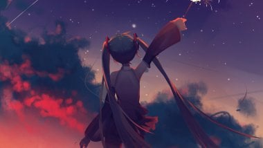 Hatsune Miku Anime Girl Wallpaper