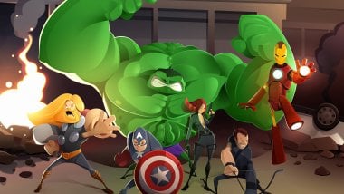 Cartoon of The Avengers Wallpaper