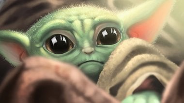 Yoda bebé triste Fondo de pantalla
