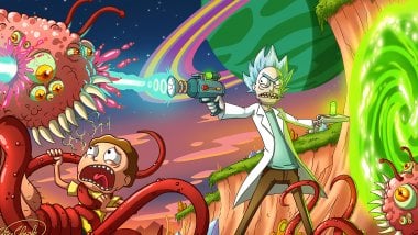 Morty being attacked Wallpaper
