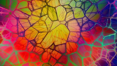 Geometric lines rainbow Wallpaper