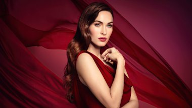 Megan Fox red dress Wallpaper