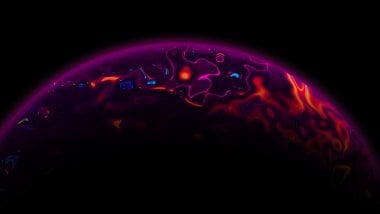 Planeta en lava abstracto Fondo de pantalla