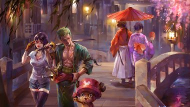 Pintura One Piece Fondo de pantalla
