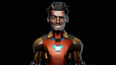 Fanart Iron Man sonriendo Fondo de pantalla
