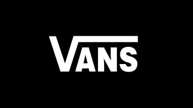 Vans Logo on Black Background Wallpaper