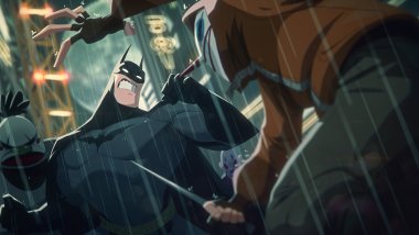 Caricatura de Batman peleando Fondo de pantalla