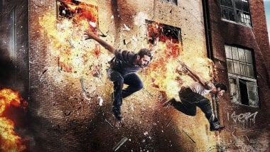 Paul Walker and David Bell in Brick Mansions Wallpaper