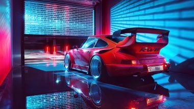 Porsche rojo Fondo de pantalla