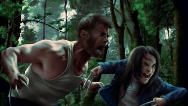 Wolverine y X23 Wallpaper